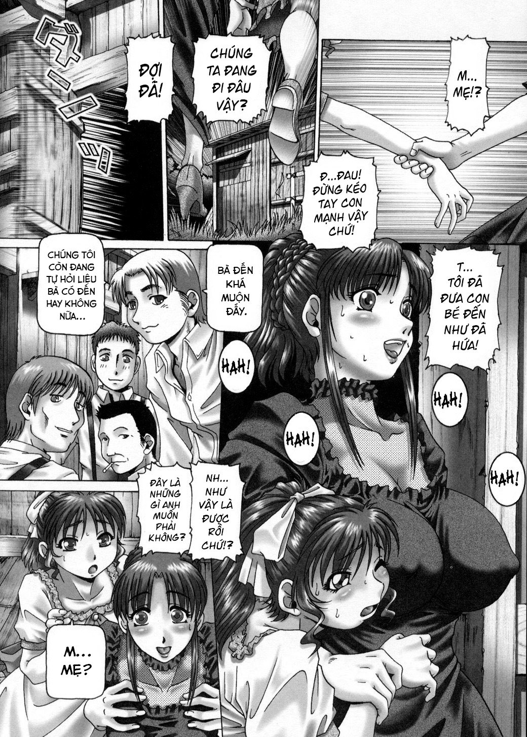 Đọc truyện hentai Himitsu no Anazono - 3.Bà chủ phò và đám người hầu