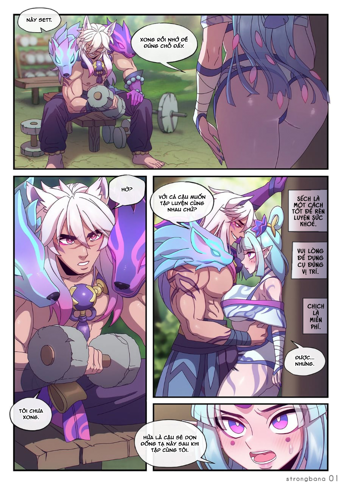 Đọc truyện hentai Tổng hợp truyện ngắn của StrongBana - Sett & Soraka Hoa Linh