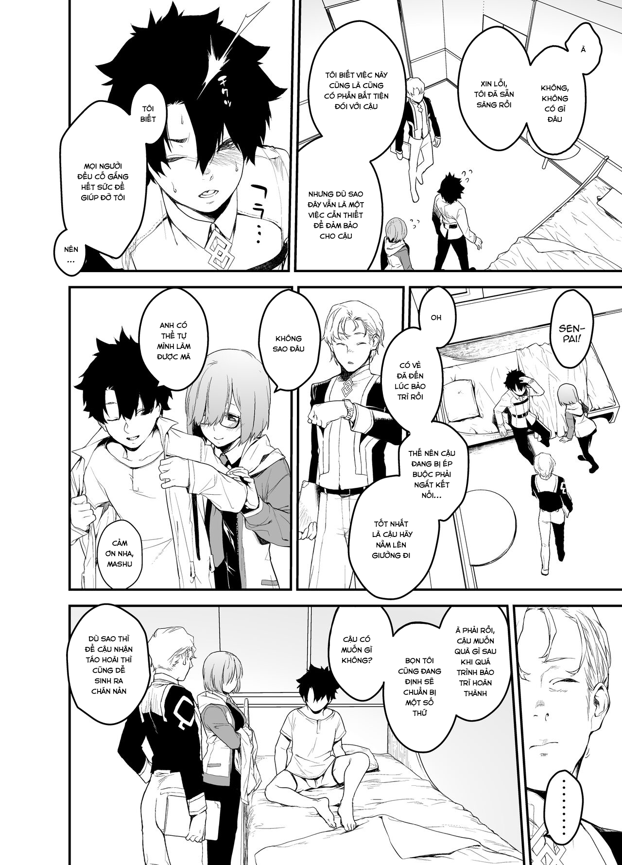 Đọc truyện hentai While Senpai Is Asleep During Maintenance - Oneshot