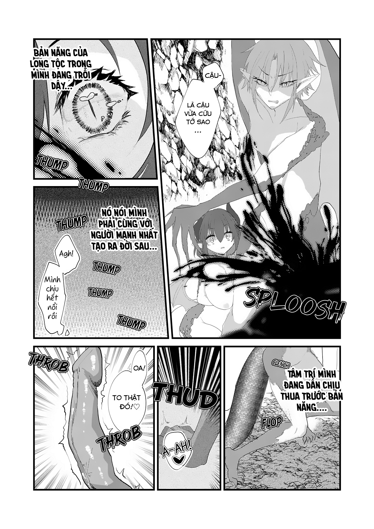 Đọc truyện hentai Đêm đầu tiên ngọt ngào của cặp đôi Long tộc! - Oneshot