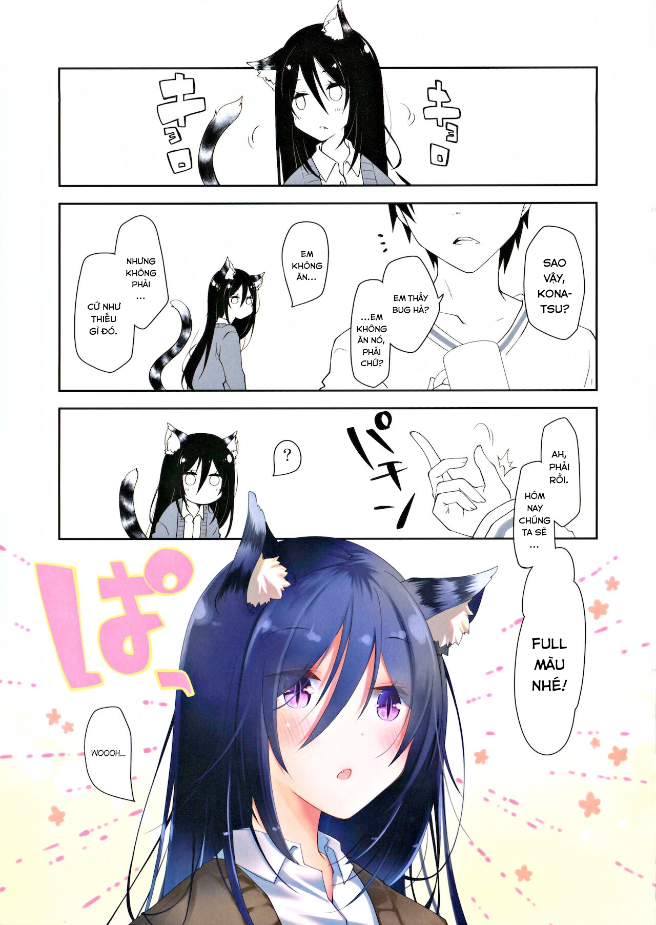 Đọc truyện hentai Mimi to Shippo to Irodori no Aru Icha Love Sex - Oneshot
