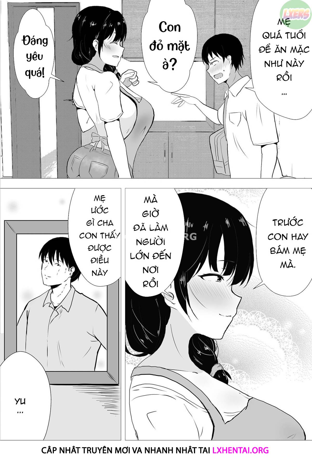 Đọc truyện hentai Người mẹ yêu quý của tôi, cô bạn gái ngốc nghếch của tôi - Chap 1