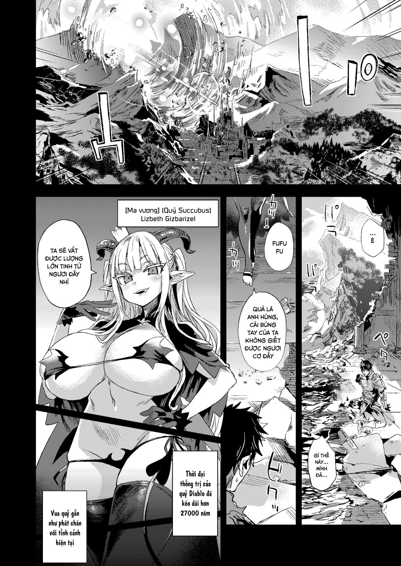 Đọc truyện hentai Nữ hoàng Succubus vs Yêu tinh nhỏ - Chap 1
