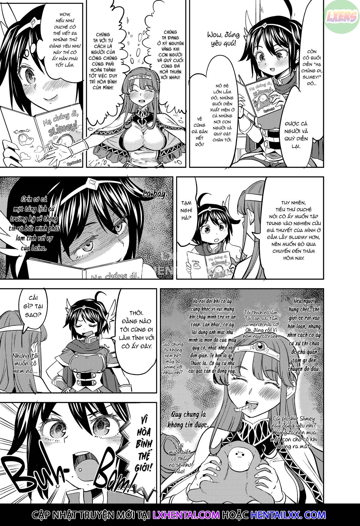 Đọc truyện hentai Tái sinh thành một nữ anh hùng có 5 người vợ quỷ - Chap 3