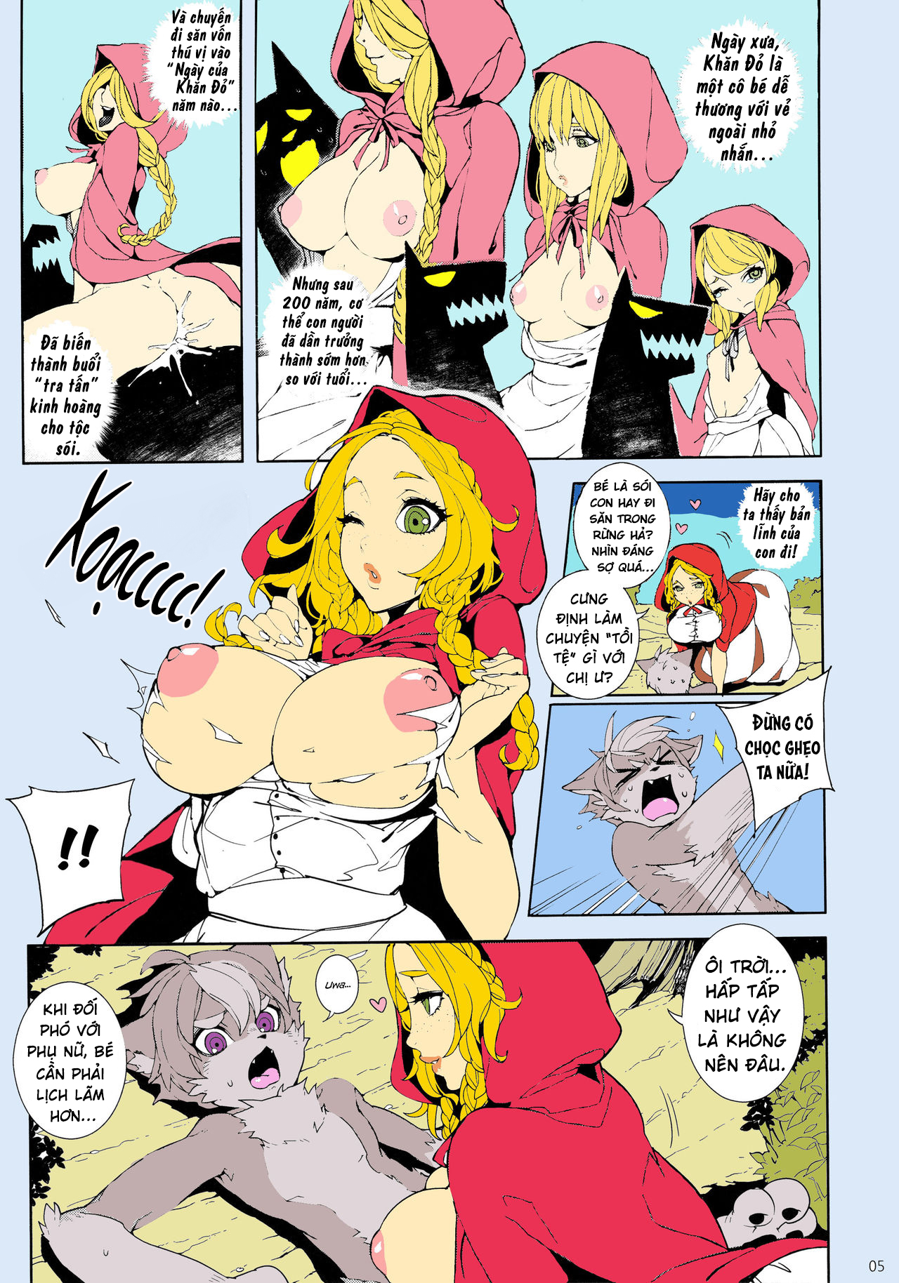 Đọc truyện hentai Cô bé quàng khăn đỏ-Chuyện cổ tích - Oneshot