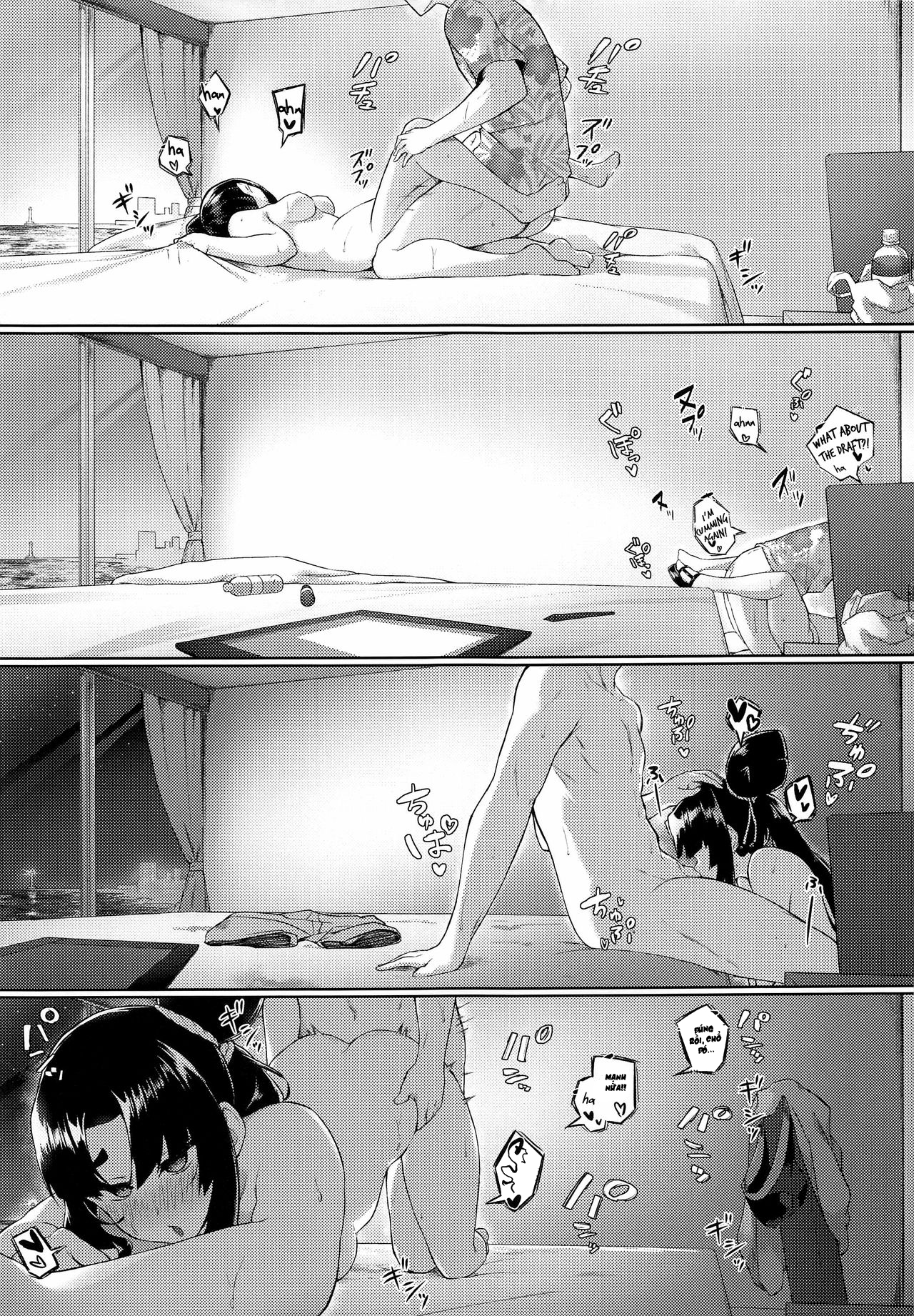 Đọc truyện hentai Working On A Draft With Ushiwakamaru - Oneshot