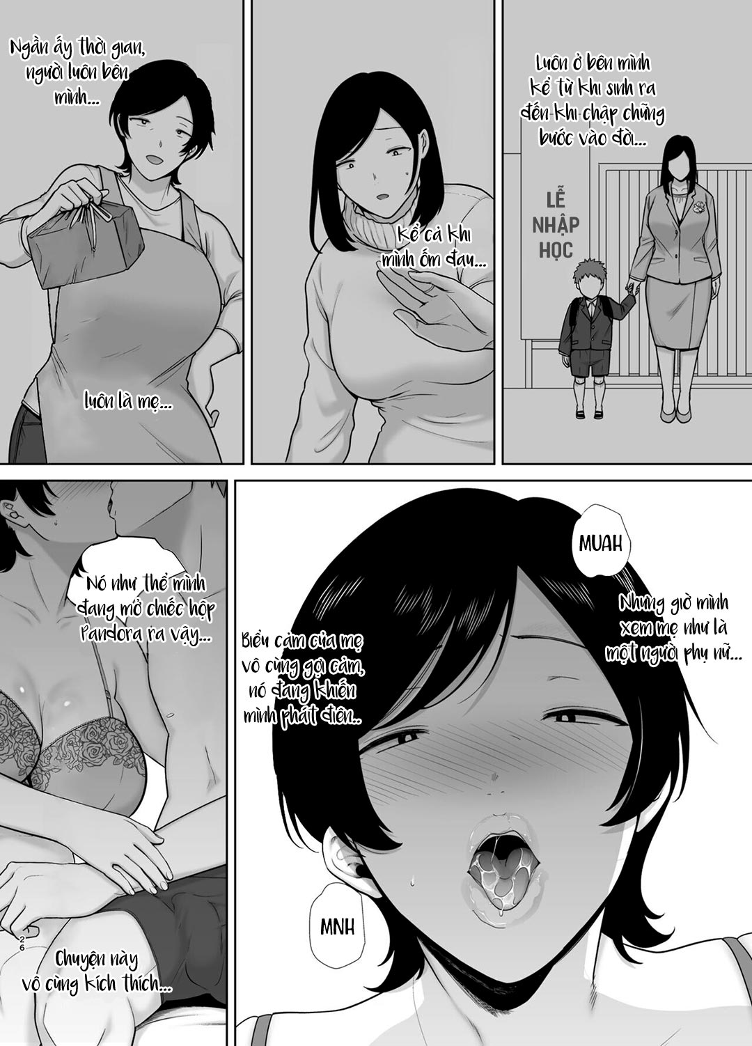 Đọc truyện hentai Mẹ cũng là phụ nữ - Chap 1 - Có che