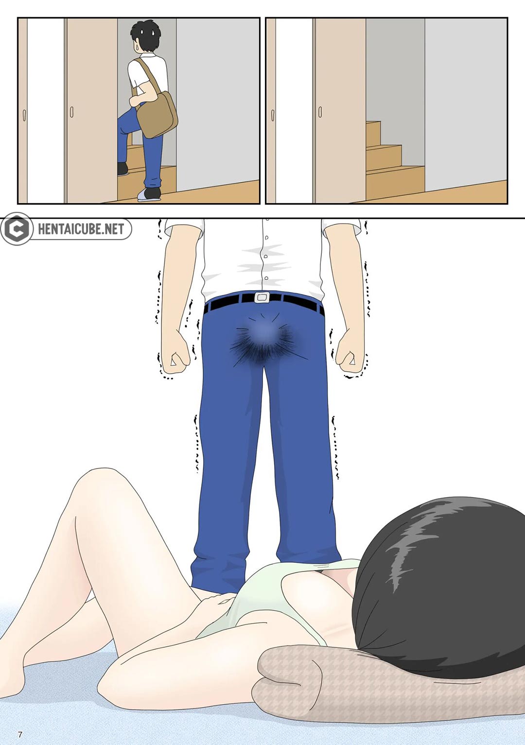 Đọc truyện hentai Bị mẹ phát hiện đang rình trộm thủ dâm - Chap 2 - Cha ở kế bên