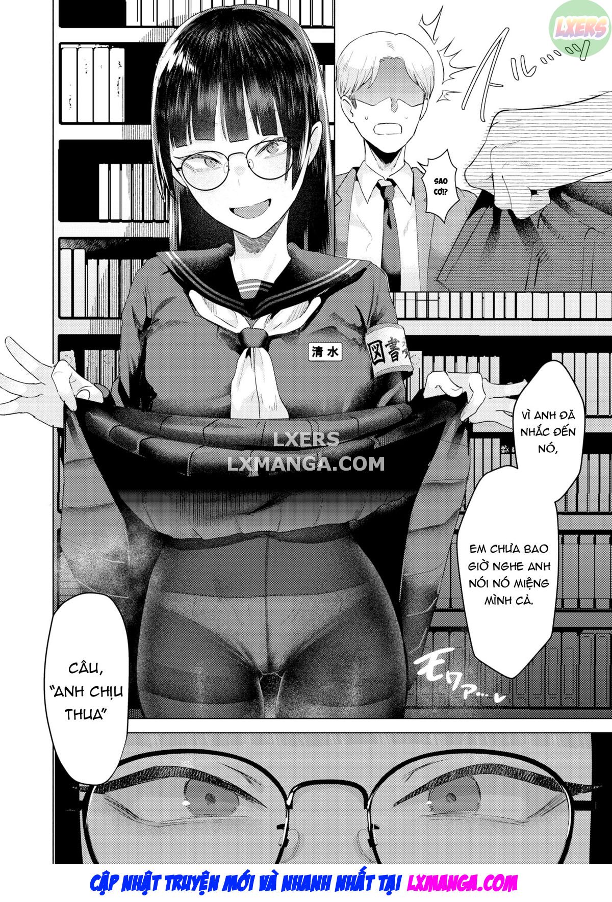Đọc truyện hentai Vết bẩn thư viện - Oneshot