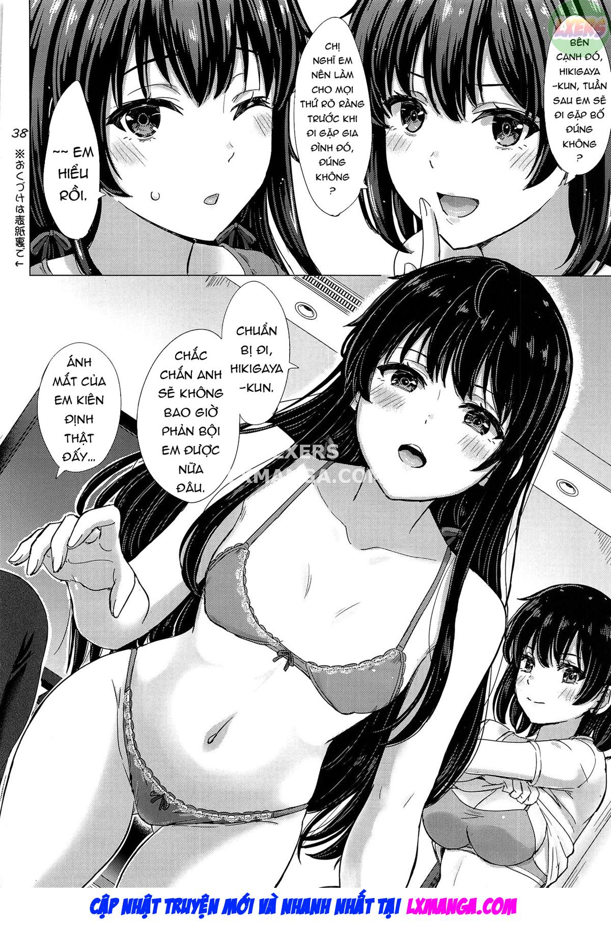 Đọc truyện hentai Bí mật nghịch ngợm của chị em nhà Yukinoshita. - Oneshot