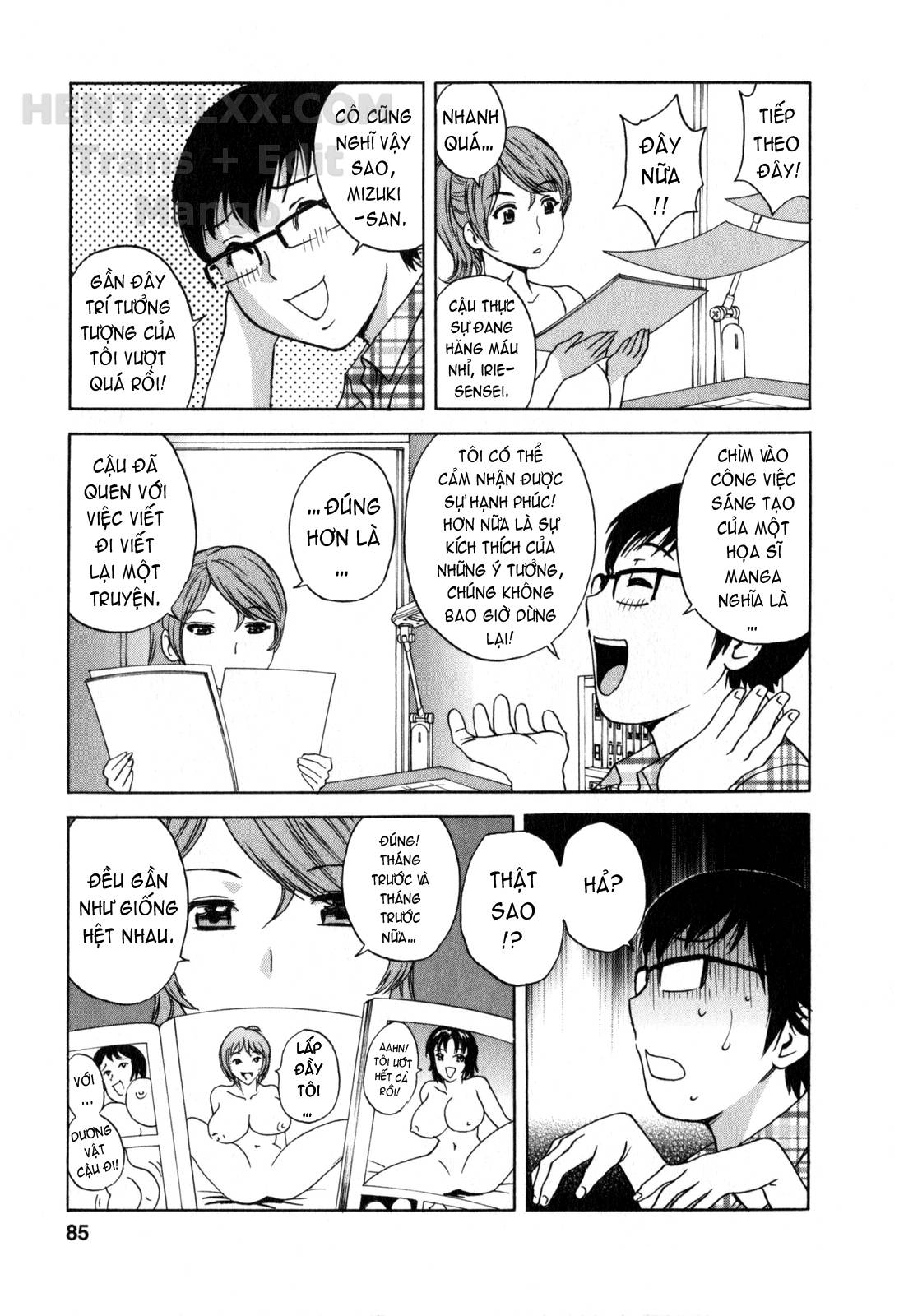 Đọc truyện hentai Life With Married Women Just Like A Manga - Chap 15
