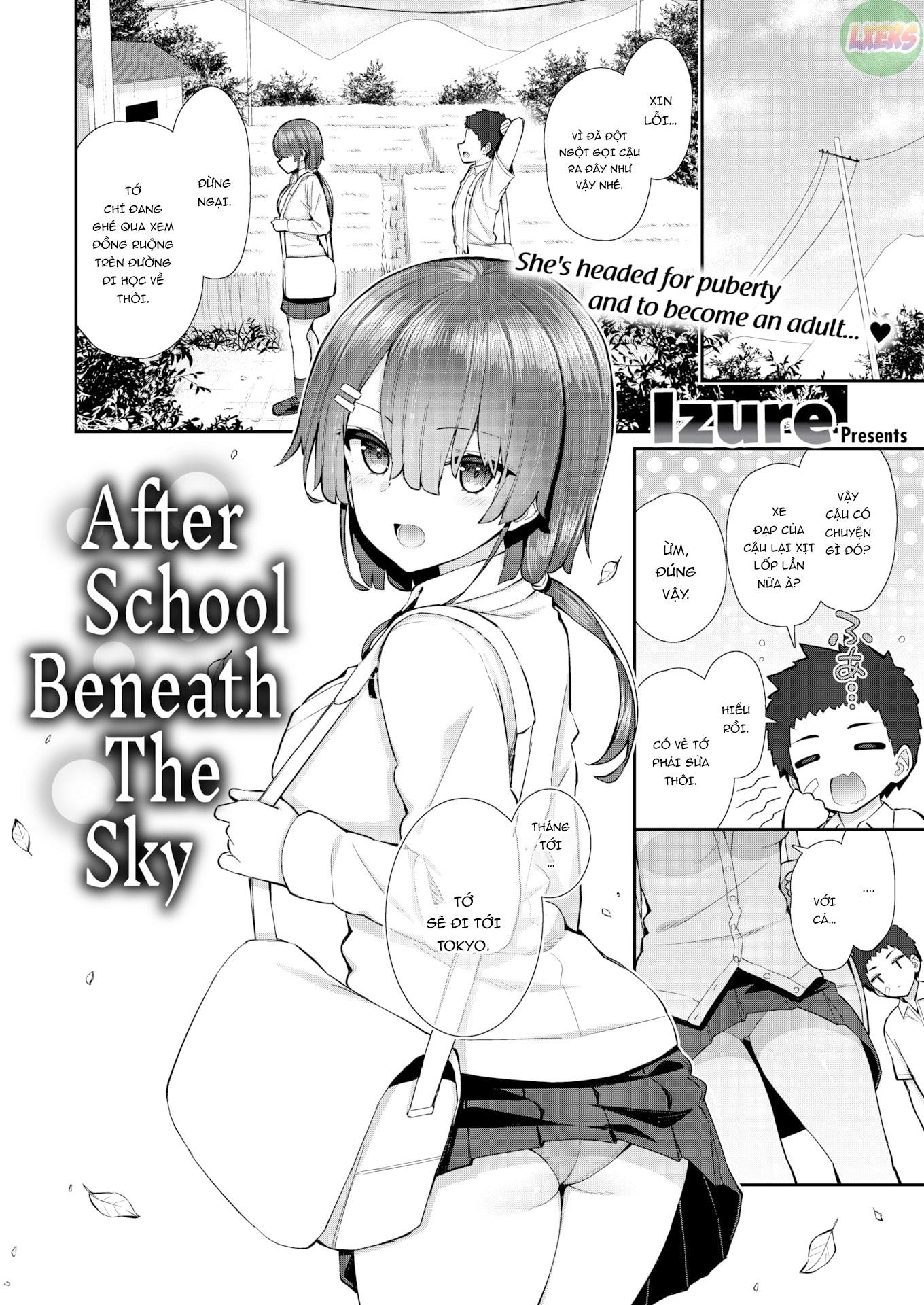 Đọc truyện hentai Sau giờ học Dưới bầu trời - Oneshot