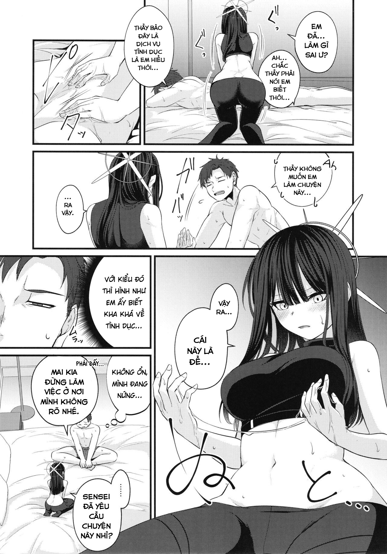 Đọc truyện hentai Công việc đầu tiên của Saori. (Blue Archive) - Oneshot