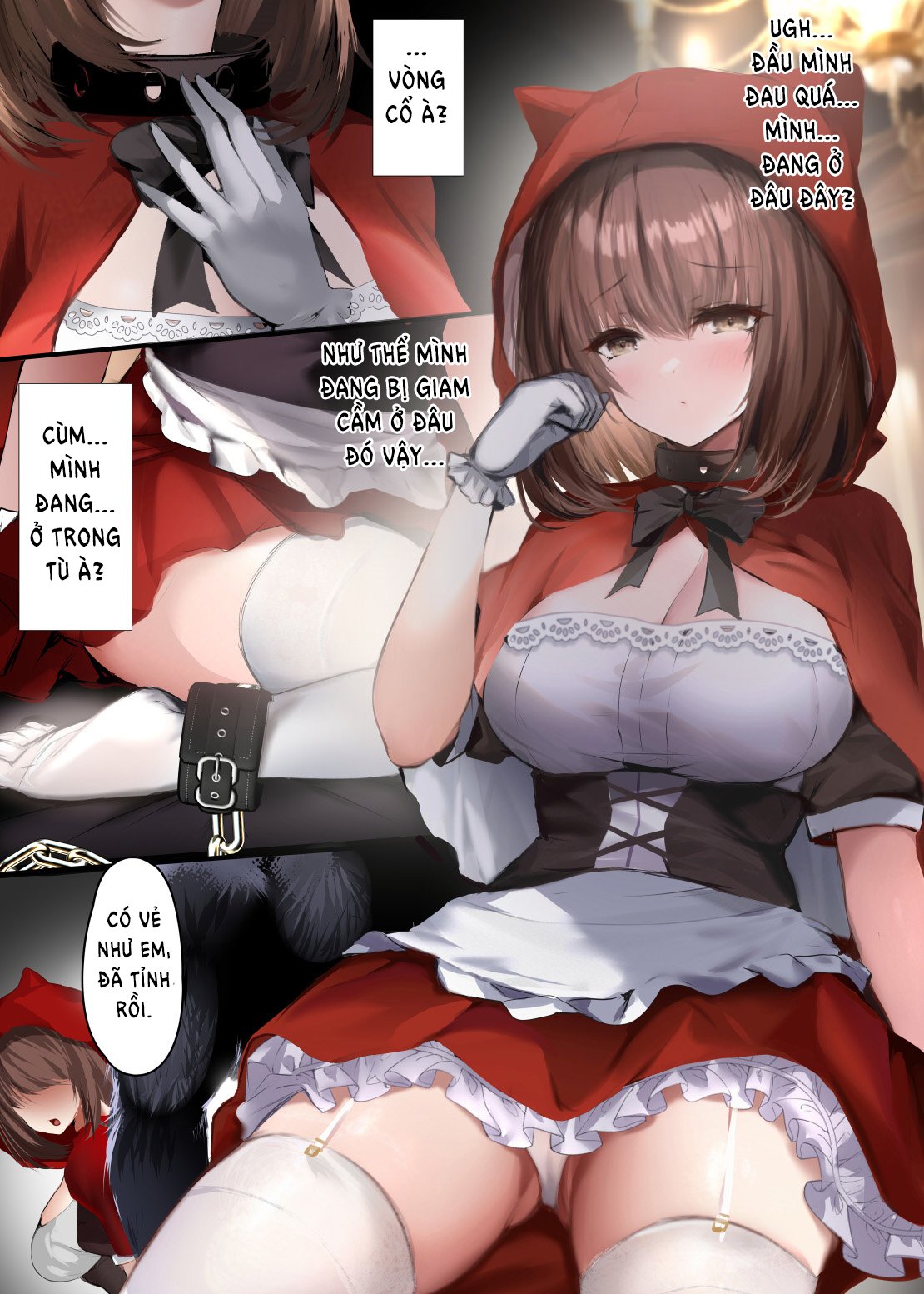 Đọc truyện hentai Truyện cổ tích: Nô lệ quàng khăn đỏ - Oneshot