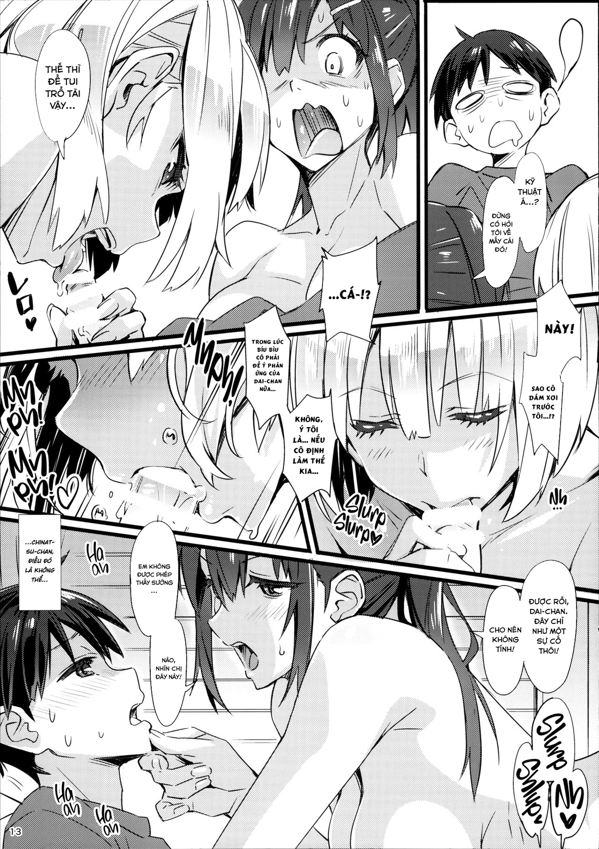 Đọc truyện hentai Kỳ nghỉ lấp lánh - Chap 2: Threesome
