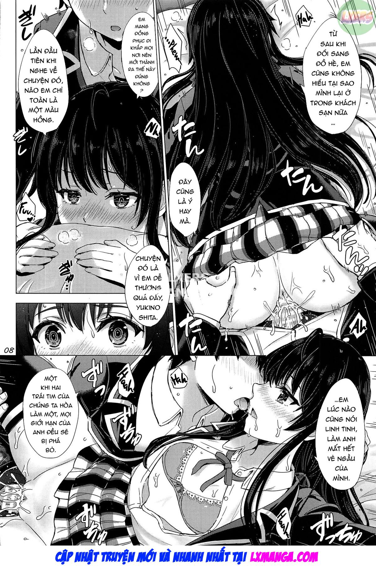 Đọc truyện hentai Bí mật nghịch ngợm của chị em nhà Yukinoshita. - Oneshot