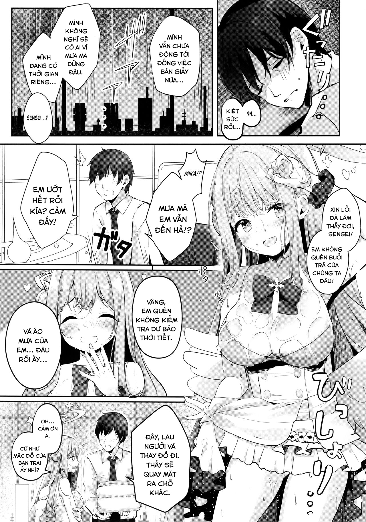 Đọc truyện hentai Nơi trú ẩn ngọt ngào với Mika Blue Archive - Oneshot