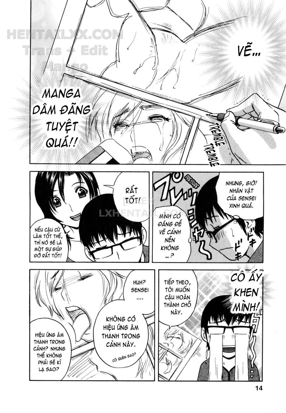 Đọc truyện hentai Life With Married Women Just Like A Manga - Chap 1