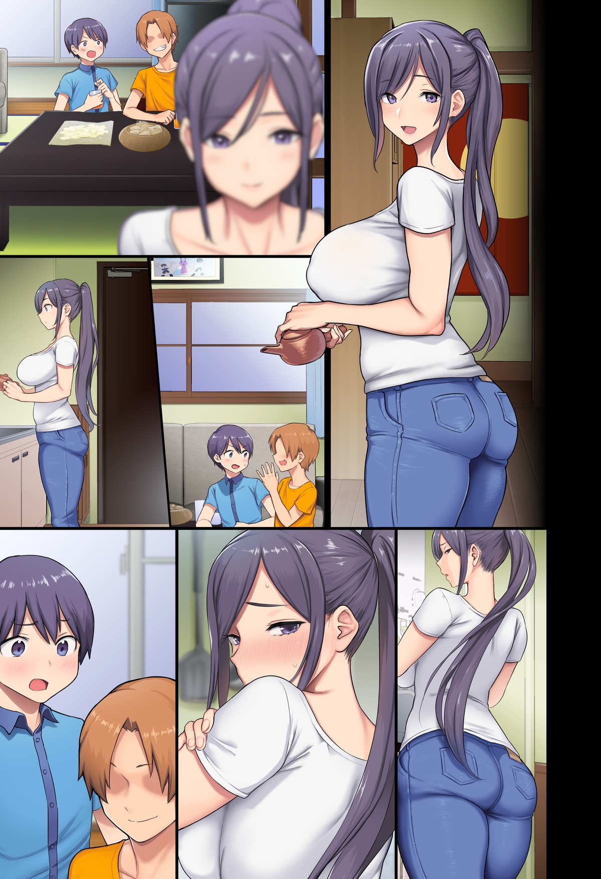Đọc truyện hentai Kyonyuu Miboujin to Musuko no Waruui Otomodachi Honpen Rensai - Artist
