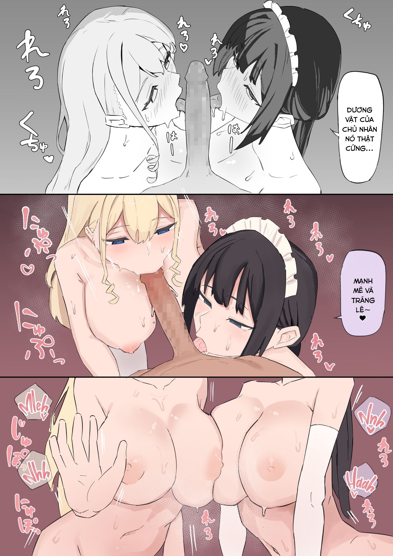 Đọc truyện hentai Câu chuyện về Oba-sama và vợ của ông bị vị hôn thê của họ bắt và quan hệ tình dục với nhau. - Oneshot