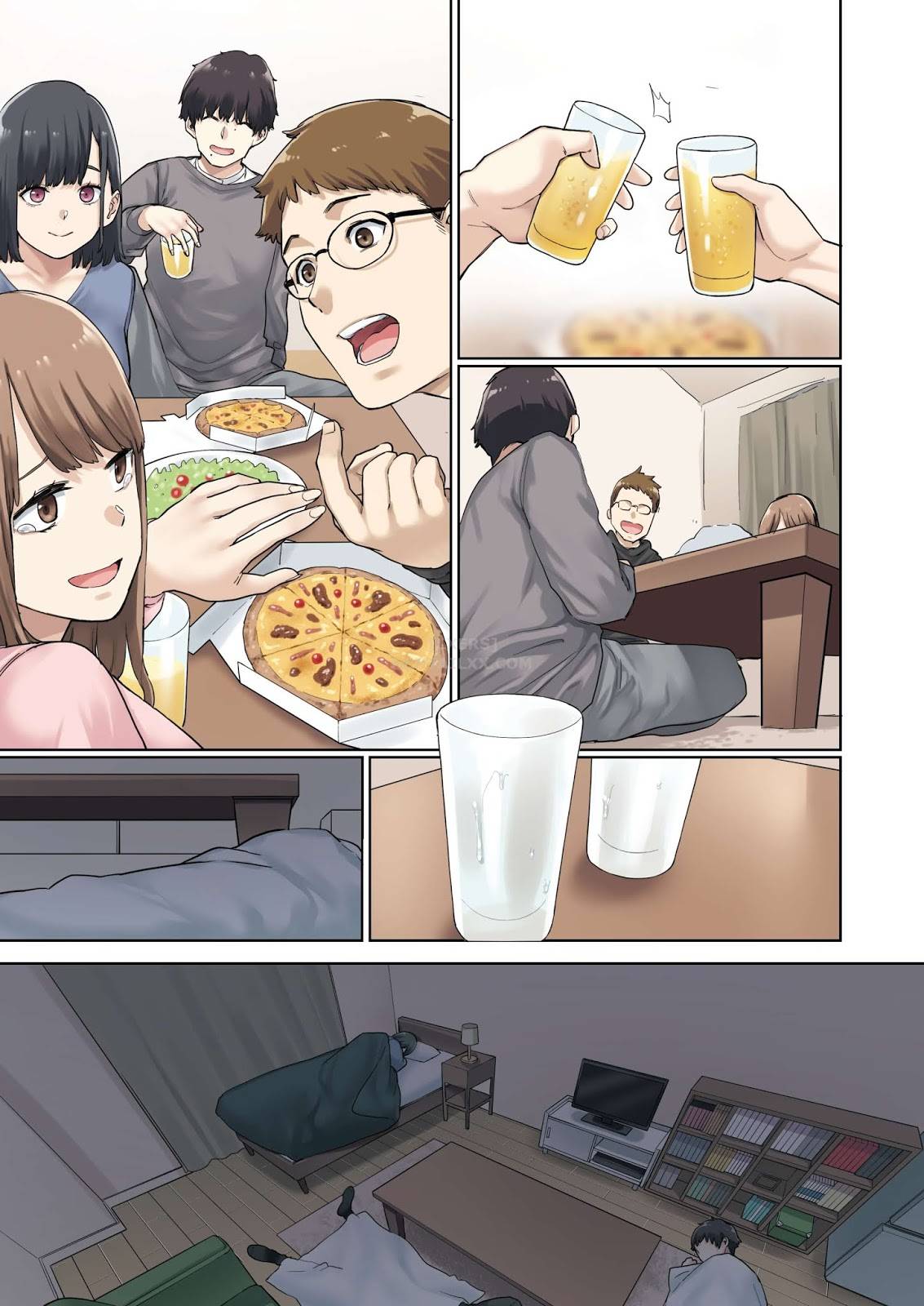 Đọc truyện hentai Kanojo Ga Fuzai No Aida, Kanojo No Shinyuu To Shirokujichuu, Nakadashi Shimashita - Oneshot