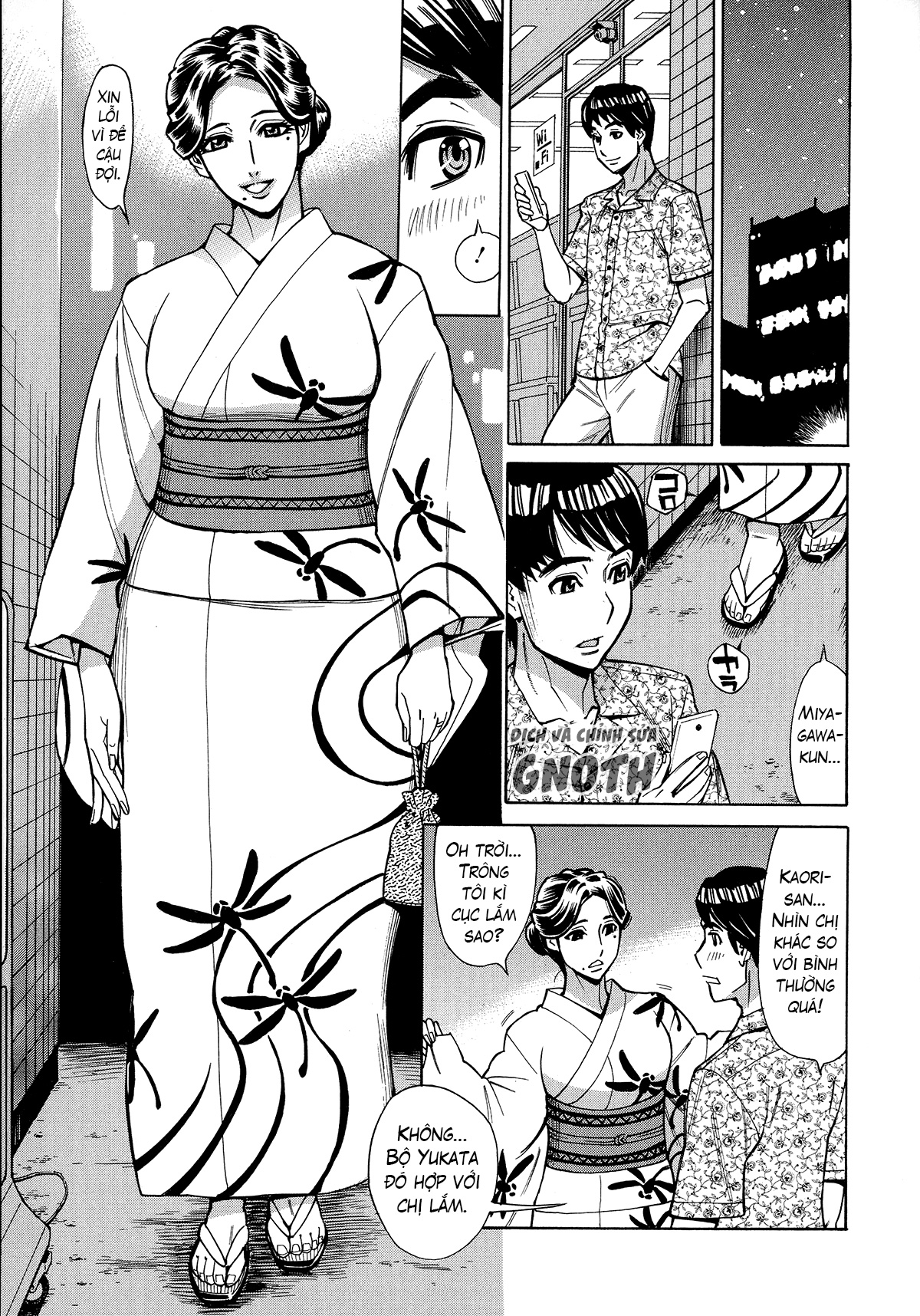 Đọc truyện hentai Hitozuma Koi Hanabi - Chap 1 - Ngoại tình với trai trẻ (1)