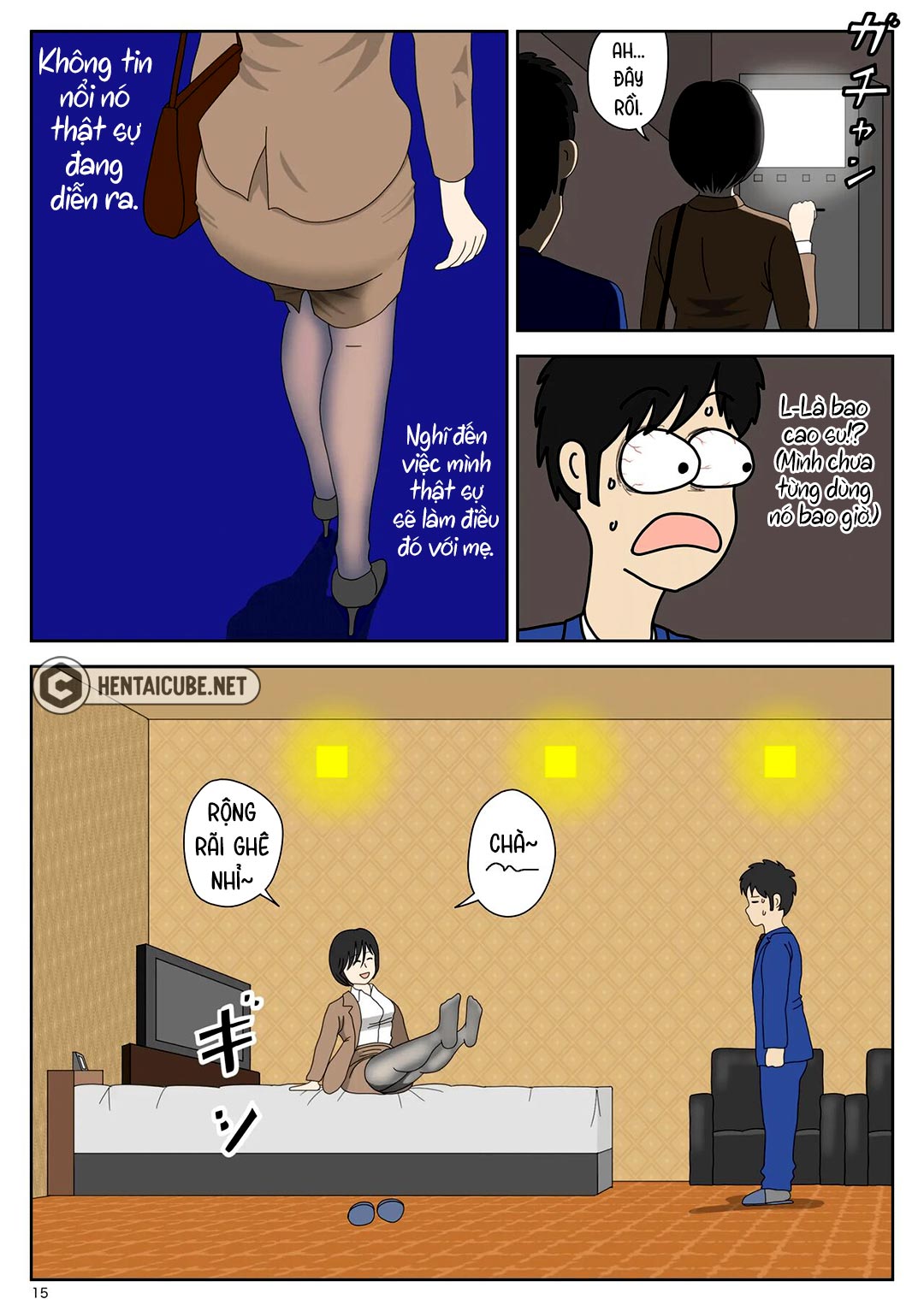Đọc truyện hentai Bị mẹ phát hiện đang rình trộm thủ dâm - Chap 1