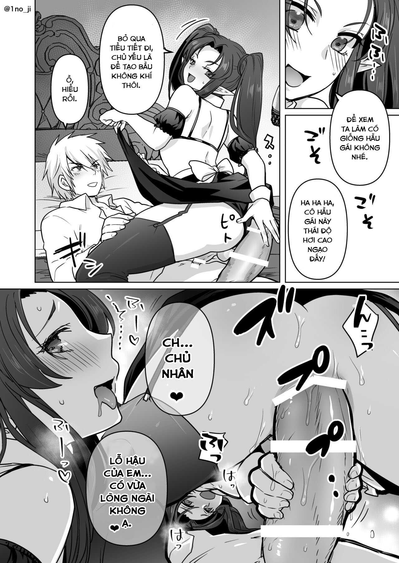 Đọc truyện hentai Câu chuyện về một cựu thủ lĩnh của quân đội Quỷ vương thua một anh hùng và bị biến thành nữ. - Oneshot