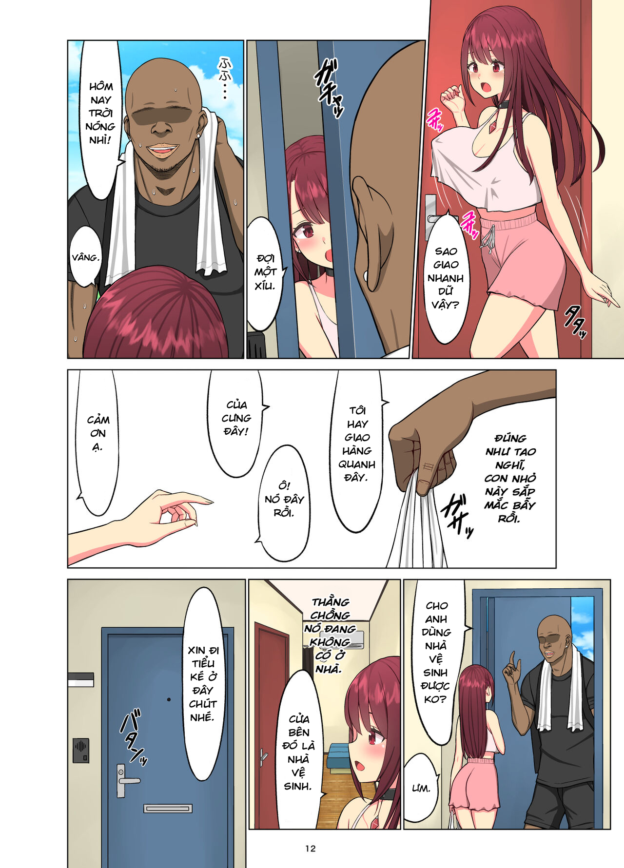Đọc truyện hentai Anh da đen giao hàng - Oneshot
