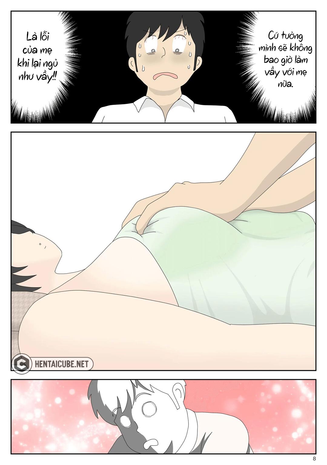 Đọc truyện hentai Bị mẹ phát hiện đang rình trộm thủ dâm - Chap 2 - Cha ở kế bên