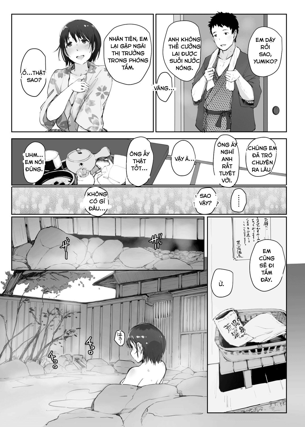 Đọc truyện hentai Hitozuma To NTR Chounai Ryokou -Futsukame- - Oneshot