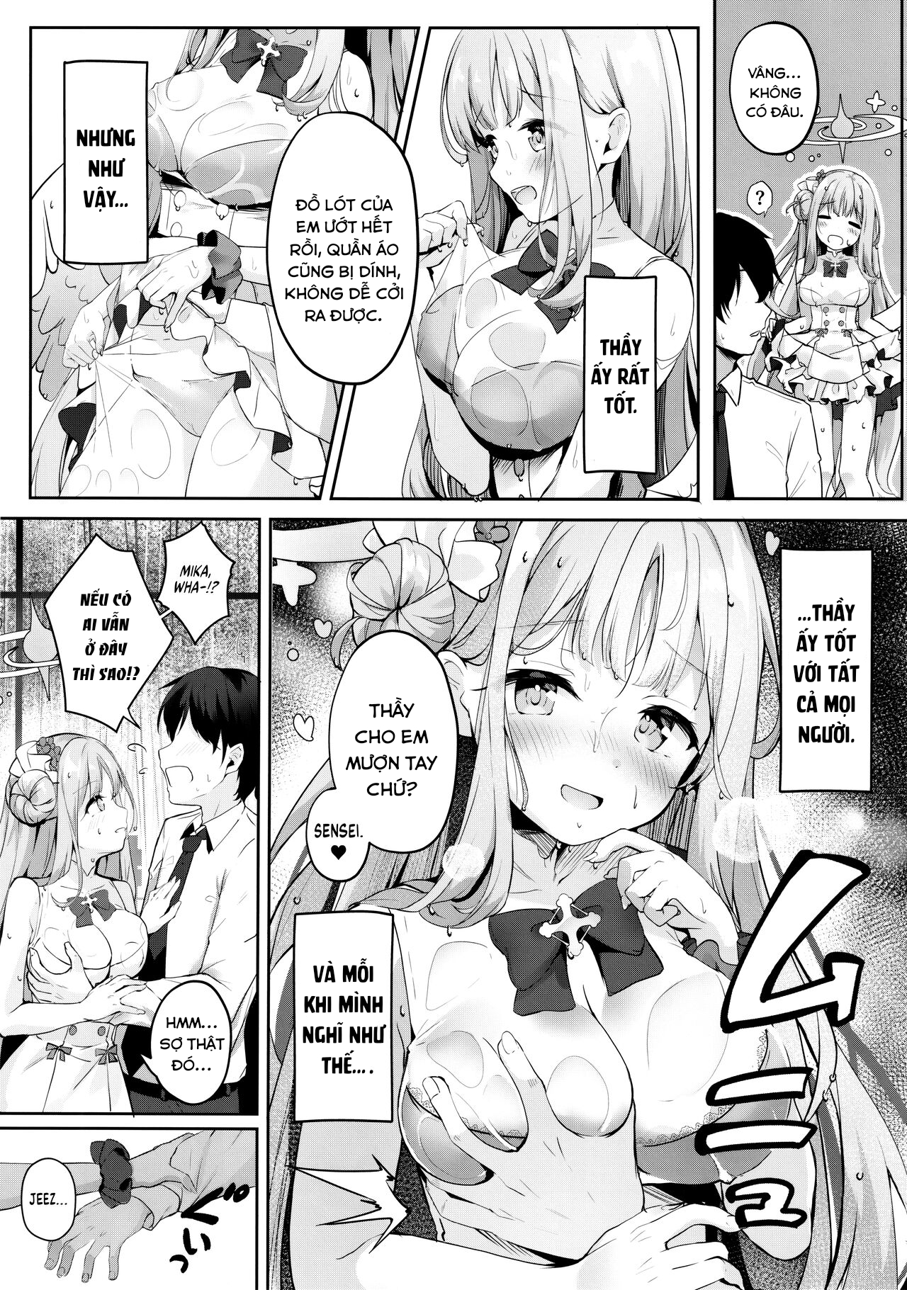 Đọc truyện hentai Nơi trú ẩn ngọt ngào với Mika Blue Archive - Oneshot