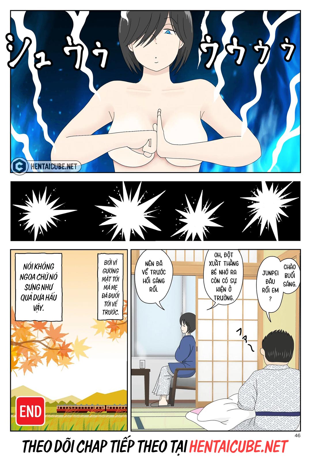 Đọc truyện hentai Bị mẹ phát hiện đang rình trộm thủ dâm - Chap 2 - Cha ở kế bên