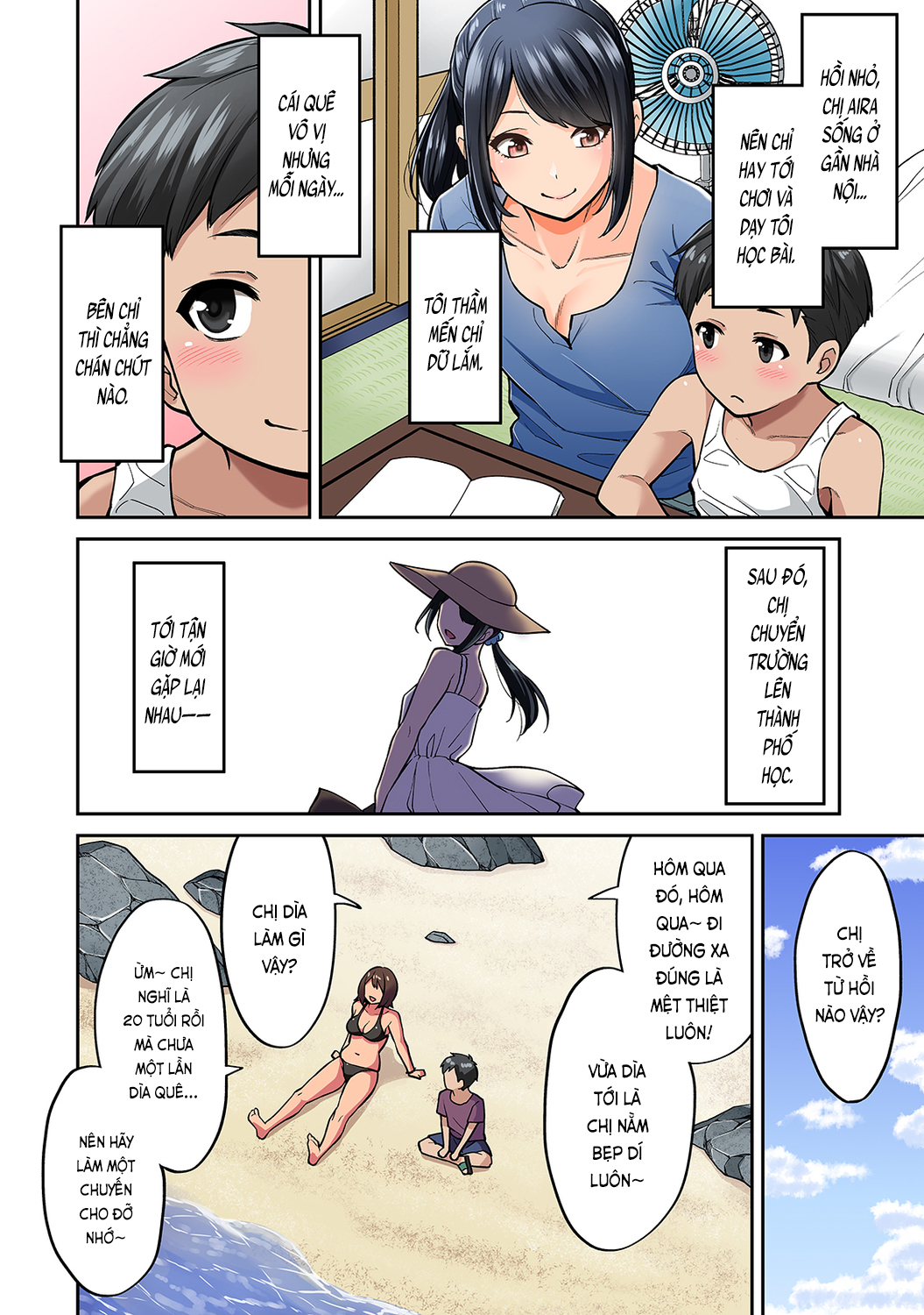 Đọc truyện hentai Người chị tôi thầm mến trở về trong bộ dạng gái lai Tây - Ch. 1