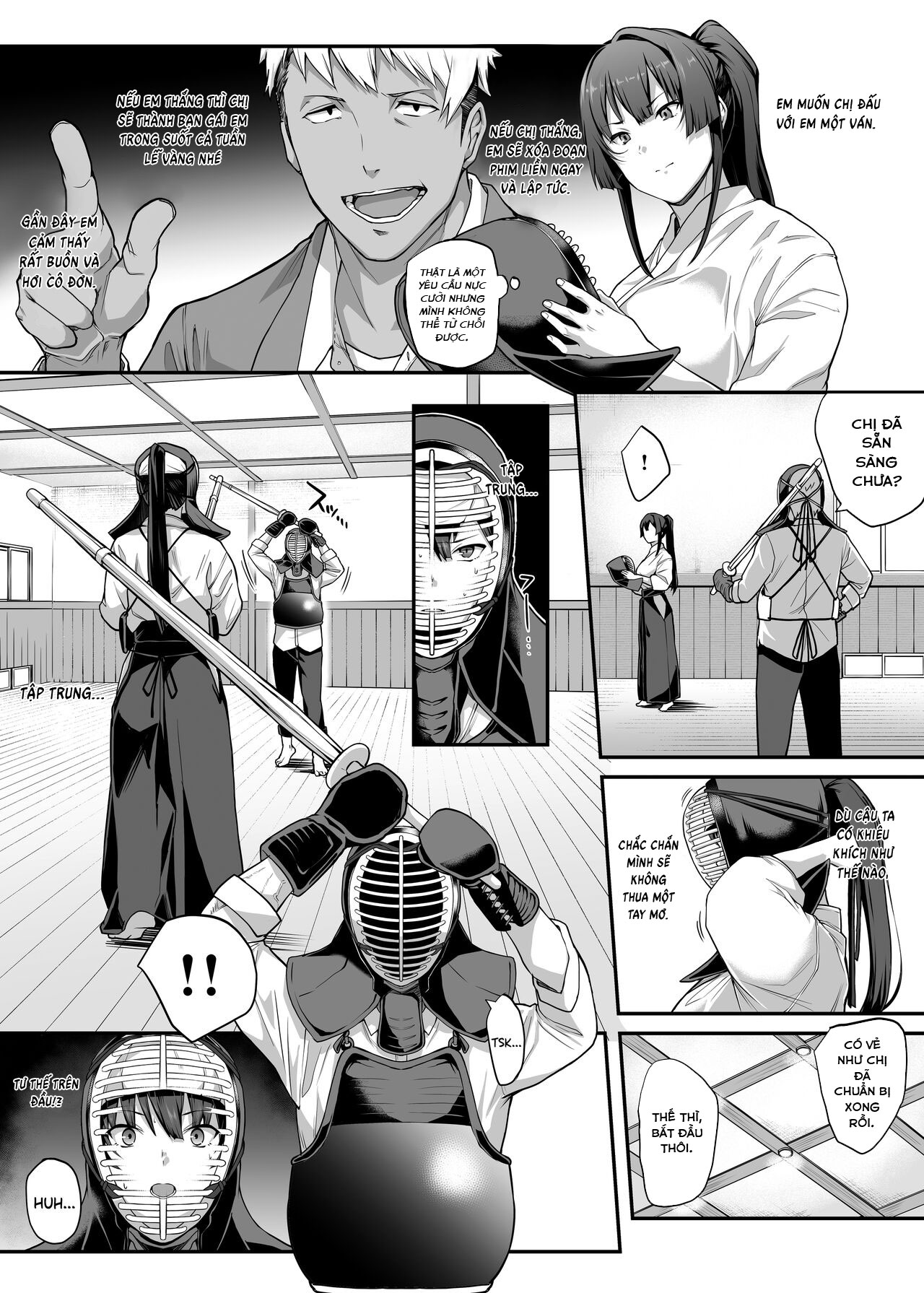 Đọc truyện hentai Lý do tại sao cô bạn gái xinh đẹp và mạnh mẽ của tôi thủ tướng câu lạc bộ kiếm đạo - Oneshot