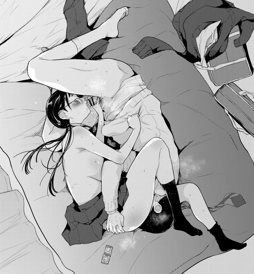 Đọc truyện hentai Jimiko to Ichinichijuu Sex - Chap 3.5 - Gaishutsu Jishuku Ake no Jimiko