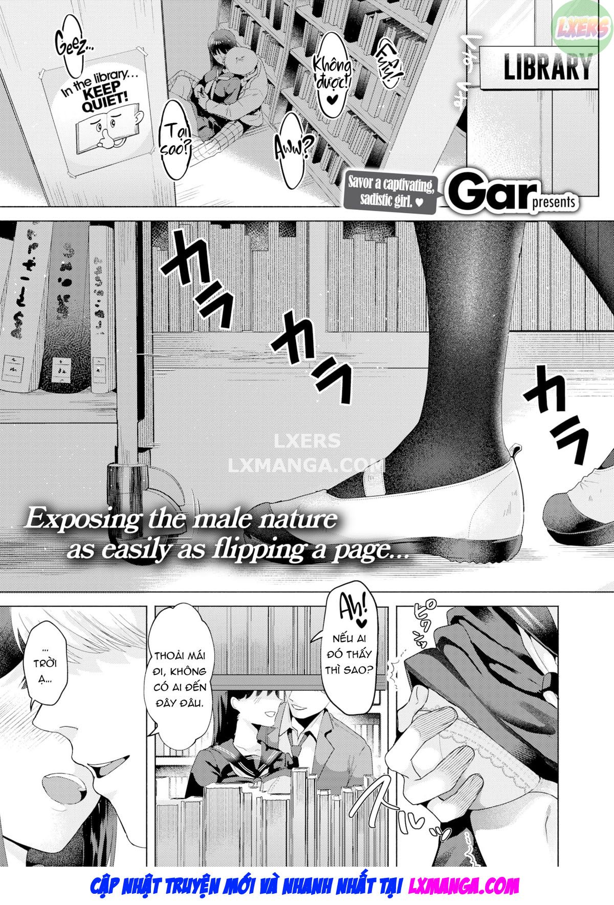 Đọc truyện hentai Vết bẩn thư viện - Oneshot