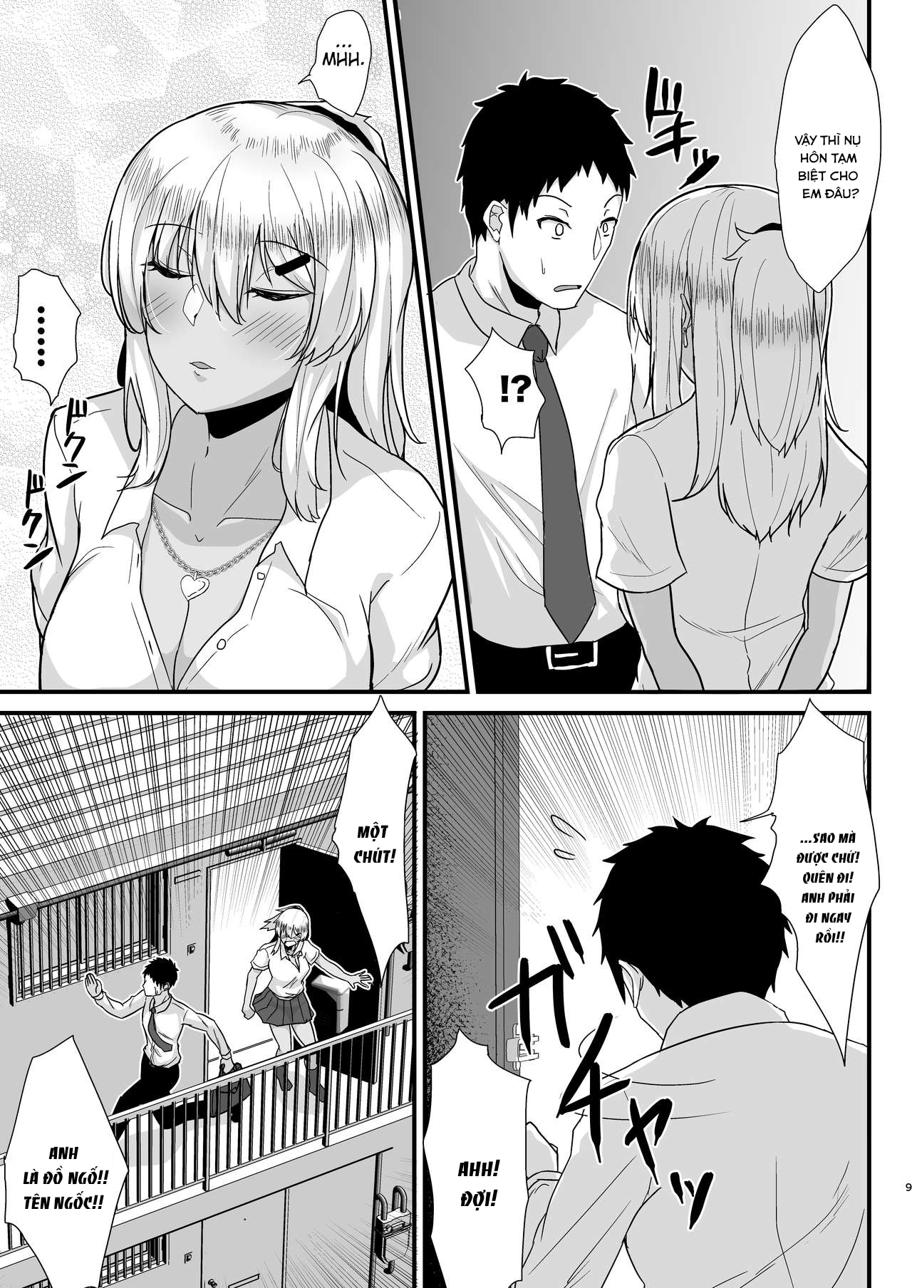 Đọc truyện hentai Kuro Gal JK o Tasuketara Doutei o Ubawarete Kayoizuma ni Natta Hanashi - Oneshot