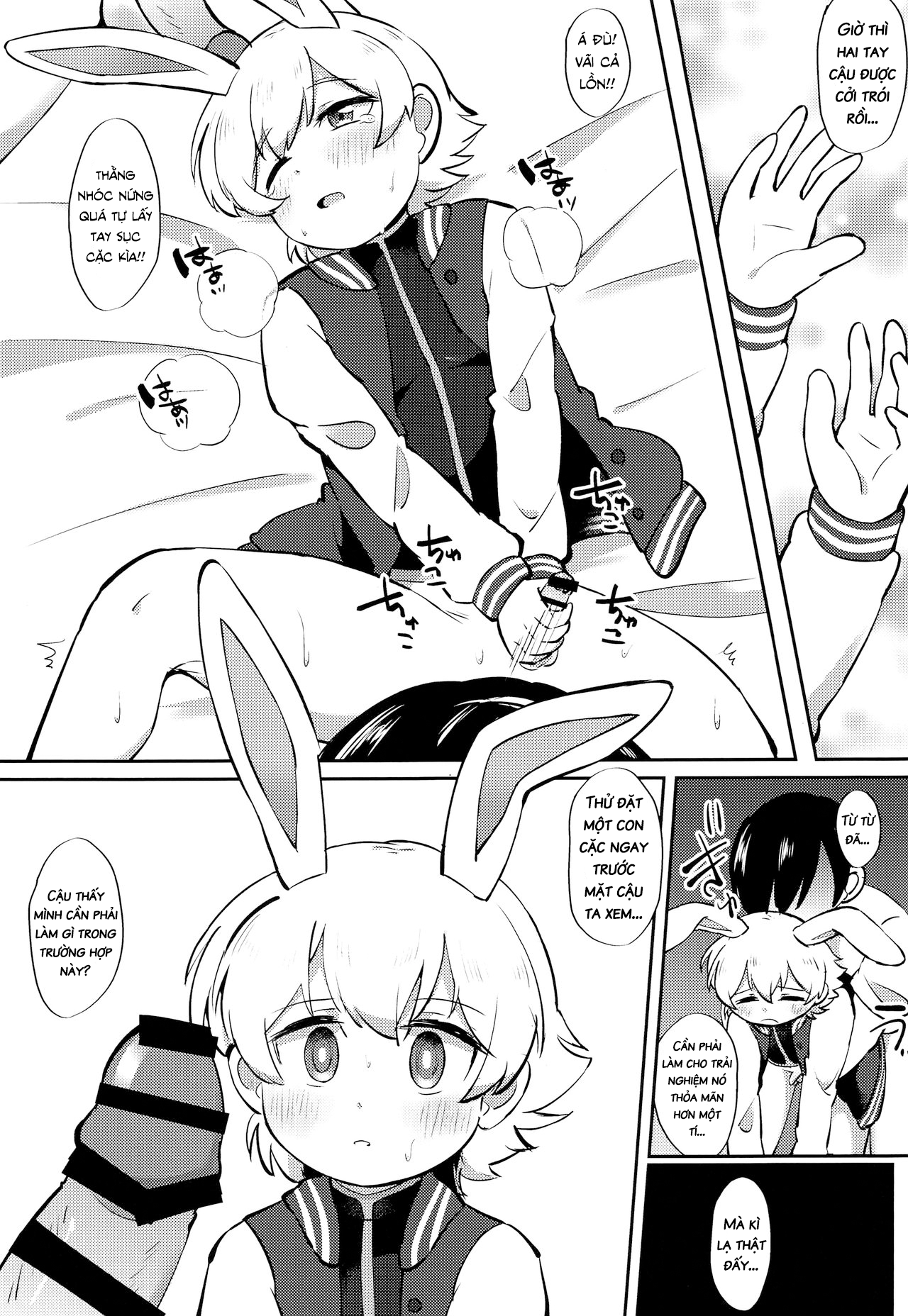 Đọc truyện hentai Cậu bé du hành người thỏ và ông chú Shotacon - Oneshot