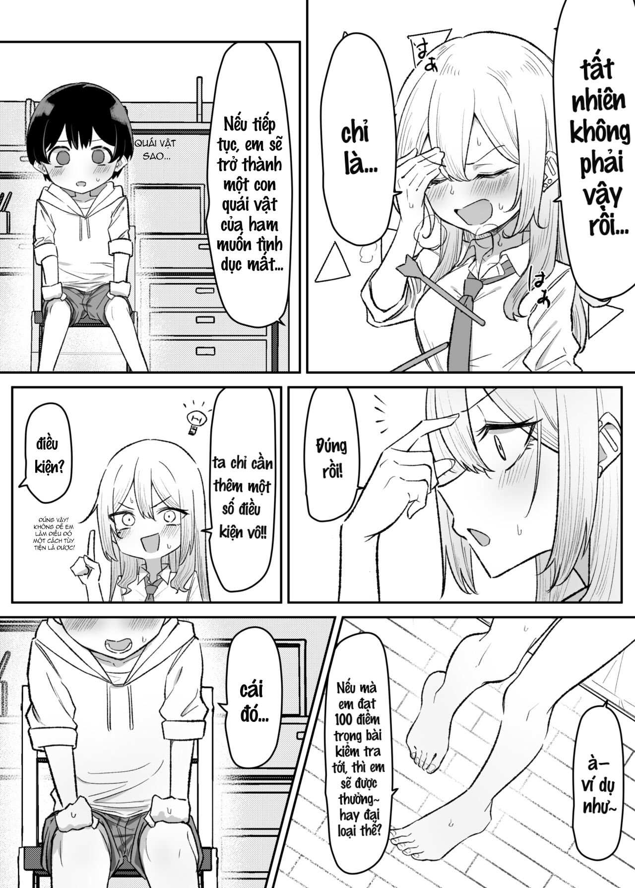 Đọc truyện hentai Saki-chan cùng cậu em trai shota - Chap 4.5