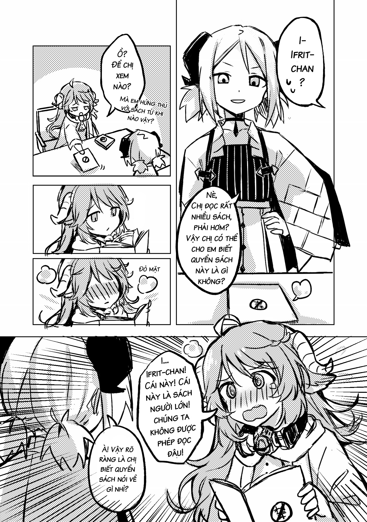 Đọc truyện hentai Lần đầu làm chuyện ấy - Ifrit x Eyjafjalla (Arknights) - Oneshot