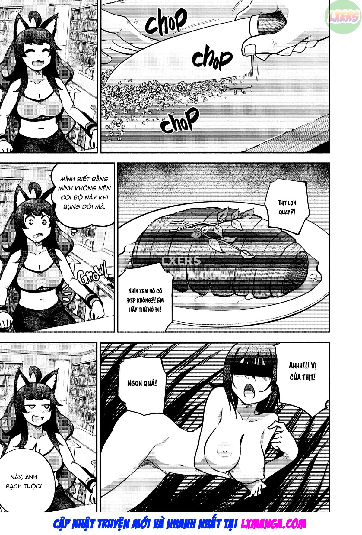 Đọc truyện hentai Người hầu của tôi là quái vật xúc tu - Chap 3