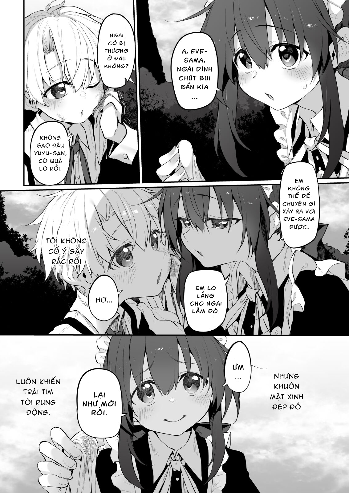 Đọc truyện hentai Mối tình đầu với cô hầu gái - Oneshot