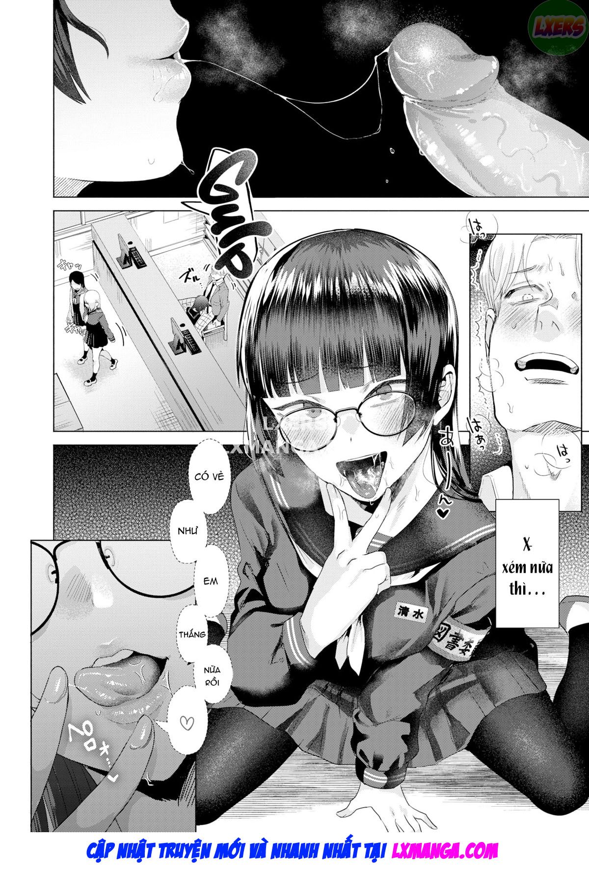 Đọc truyện hentai Vết bẩn thư viện - Oneshot