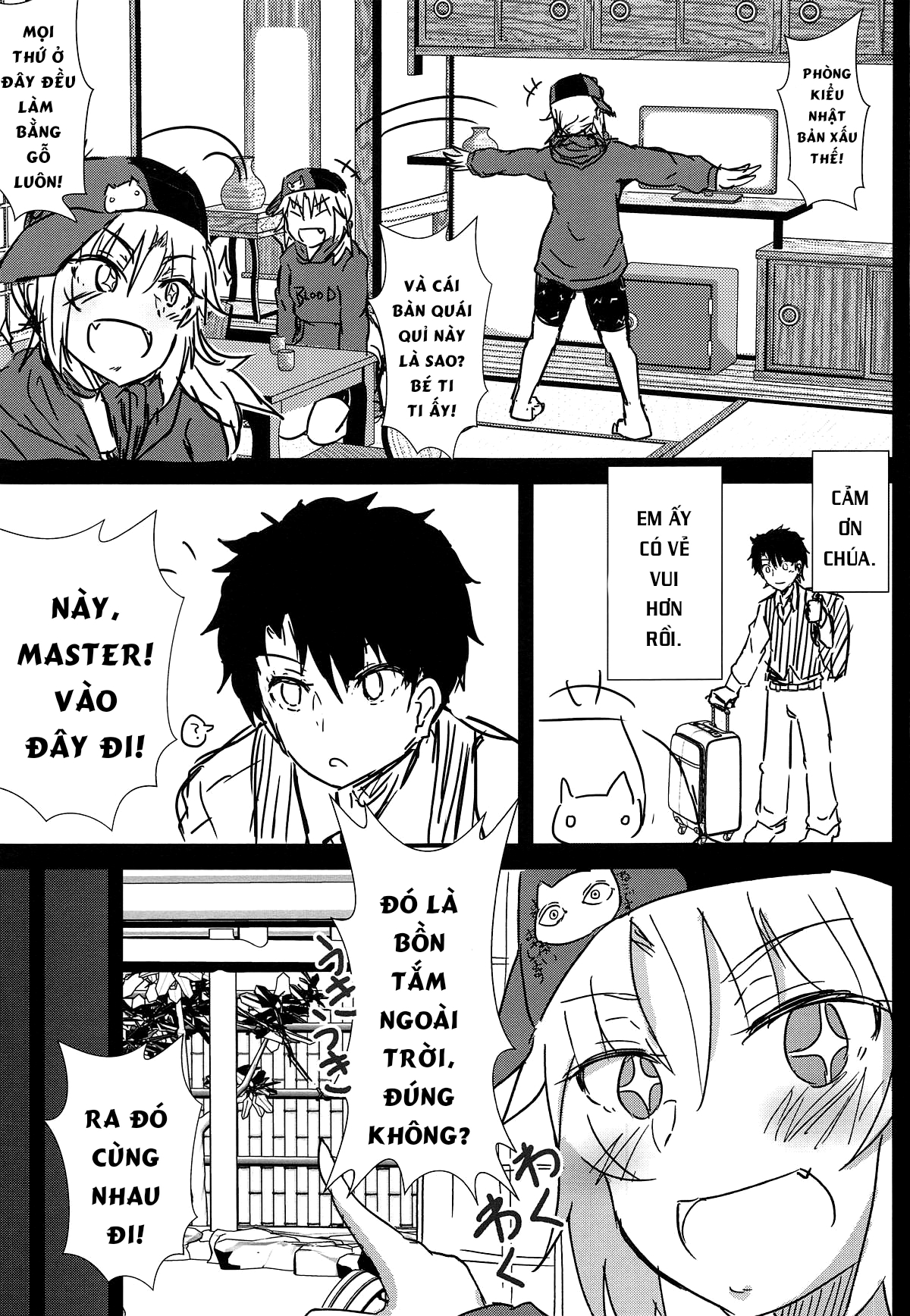 Đọc truyện hentai Đến suối nước nóng ngoài trời cùng Mordred. - Oneshot