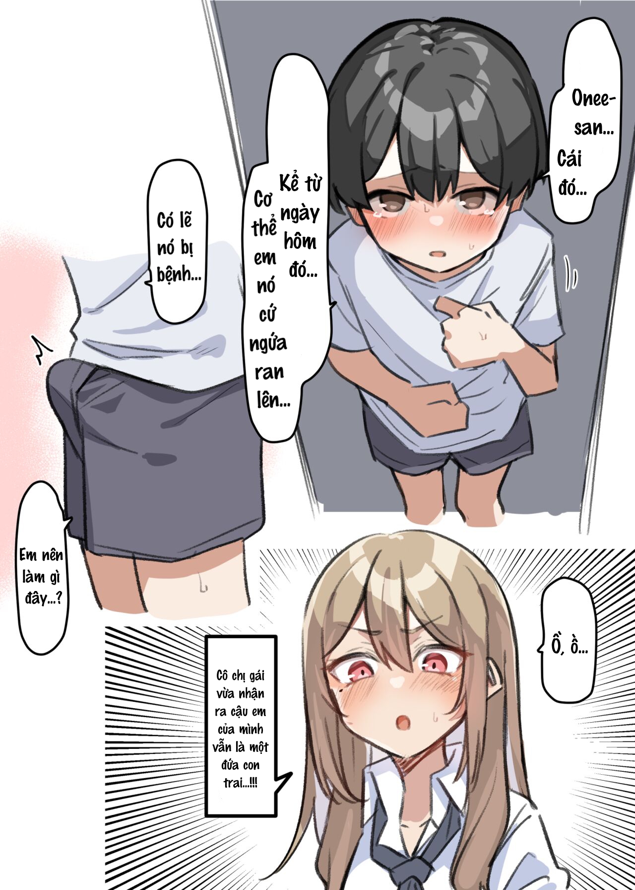 Đọc truyện hentai Saki-chan cùng cậu em trai shota - Chap 2