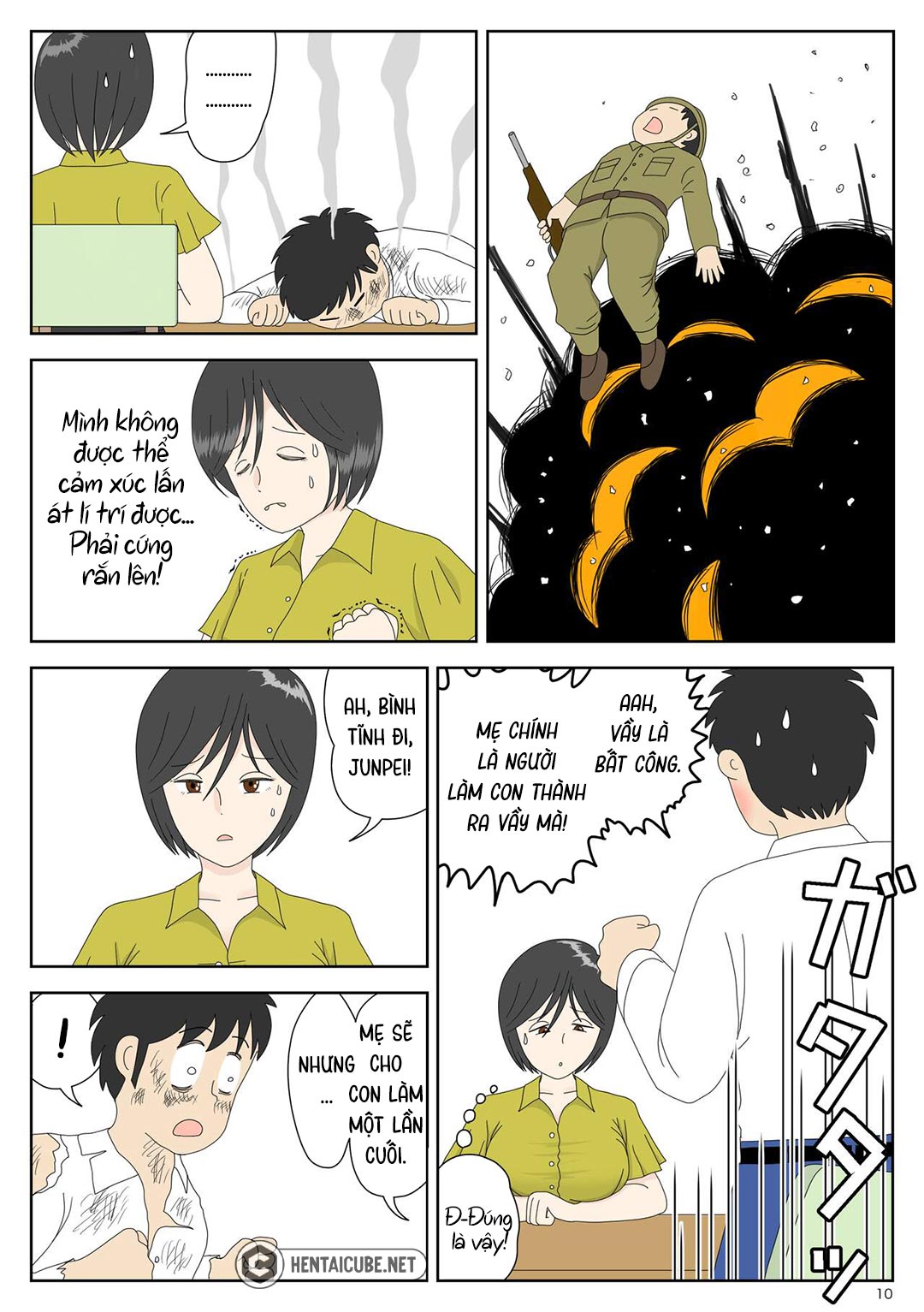 Đọc truyện hentai Bị mẹ phát hiện đang rình trộm thủ dâm - Chap 3 - Đỉnh cao sung sướng