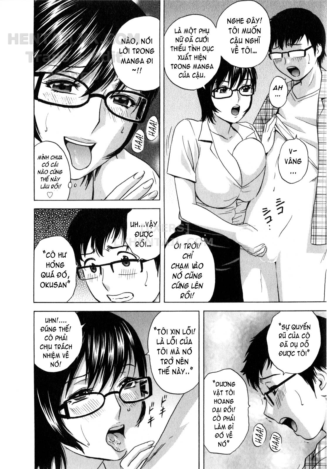 Đọc truyện hentai Life With Married Women Just Like A Manga - Chap 6