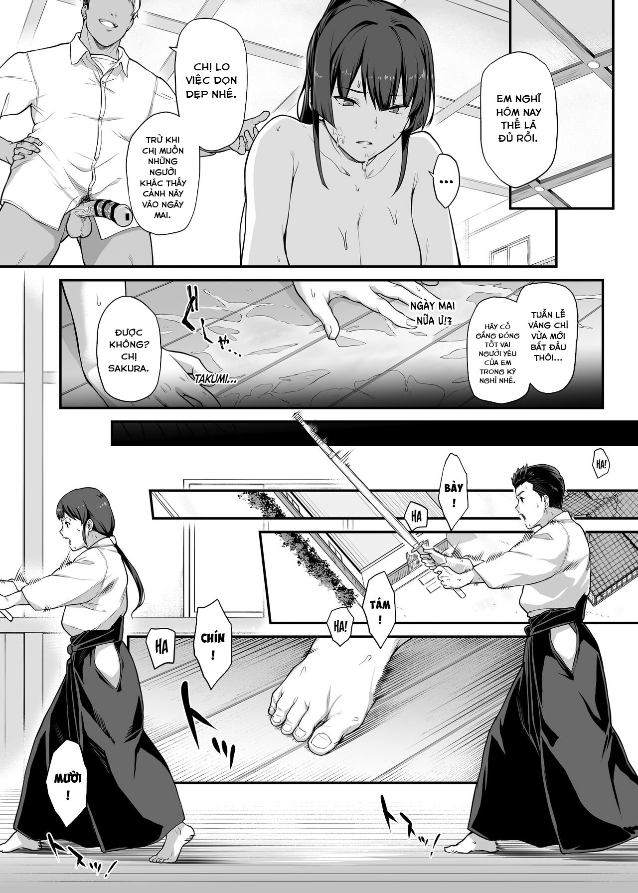 Đọc truyện hentai Lý do tại sao cô bạn gái xinh đẹp và mạnh mẽ của tôi thủ tướng câu lạc bộ kiếm đạo - Oneshot