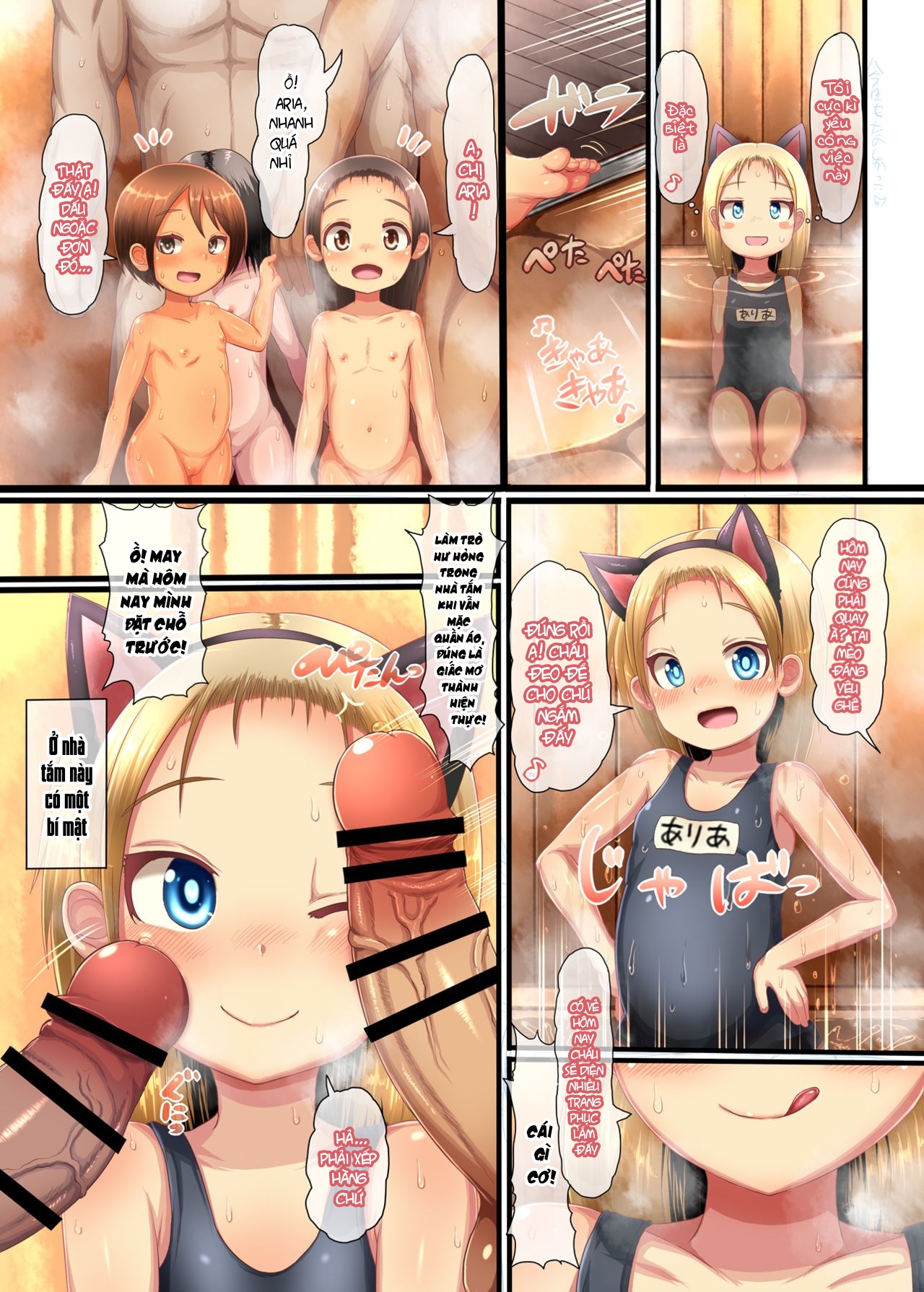 Đọc truyện hentai Chibikko tắm công cộng Kosukosu Tình dục thuốc nổ - Oneshot